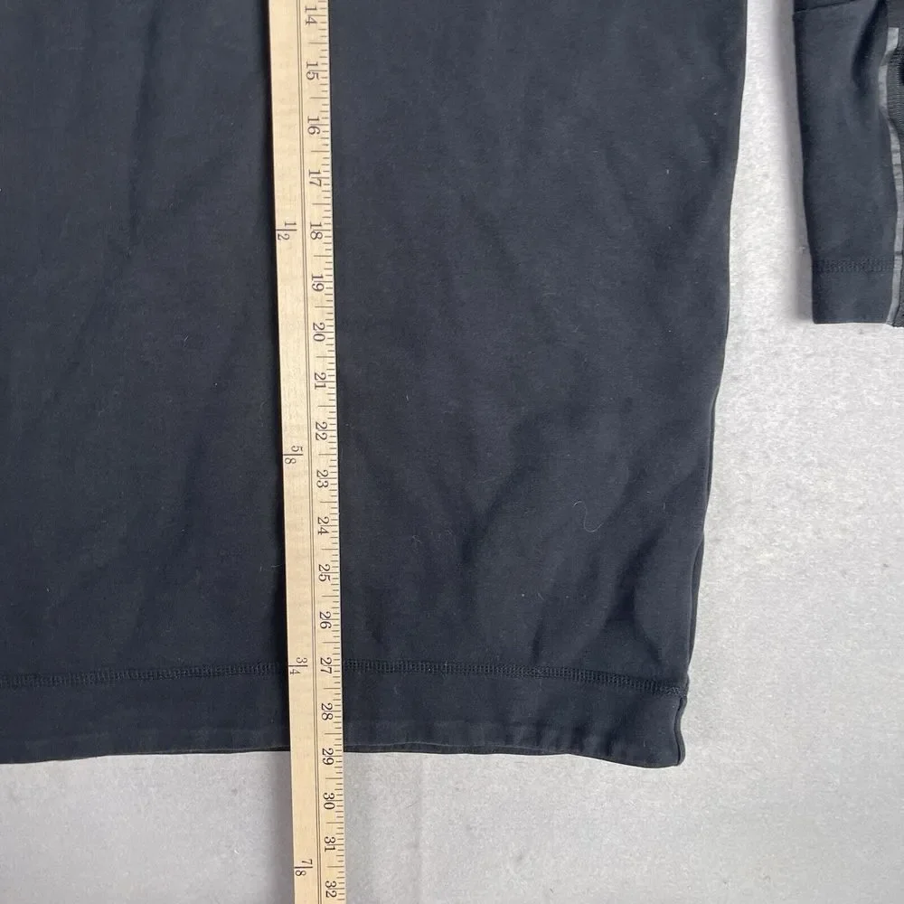 Nike Crew Neck Pull Over Sweater 3/4 Sleeve Men‎ Small Black